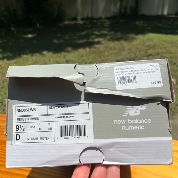 New Balance Numeric 306 Jamie Foy Wheat/Black 9.5 - Picture 3 of 8